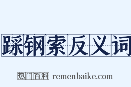 踩钢索反义词是什么意思的图片